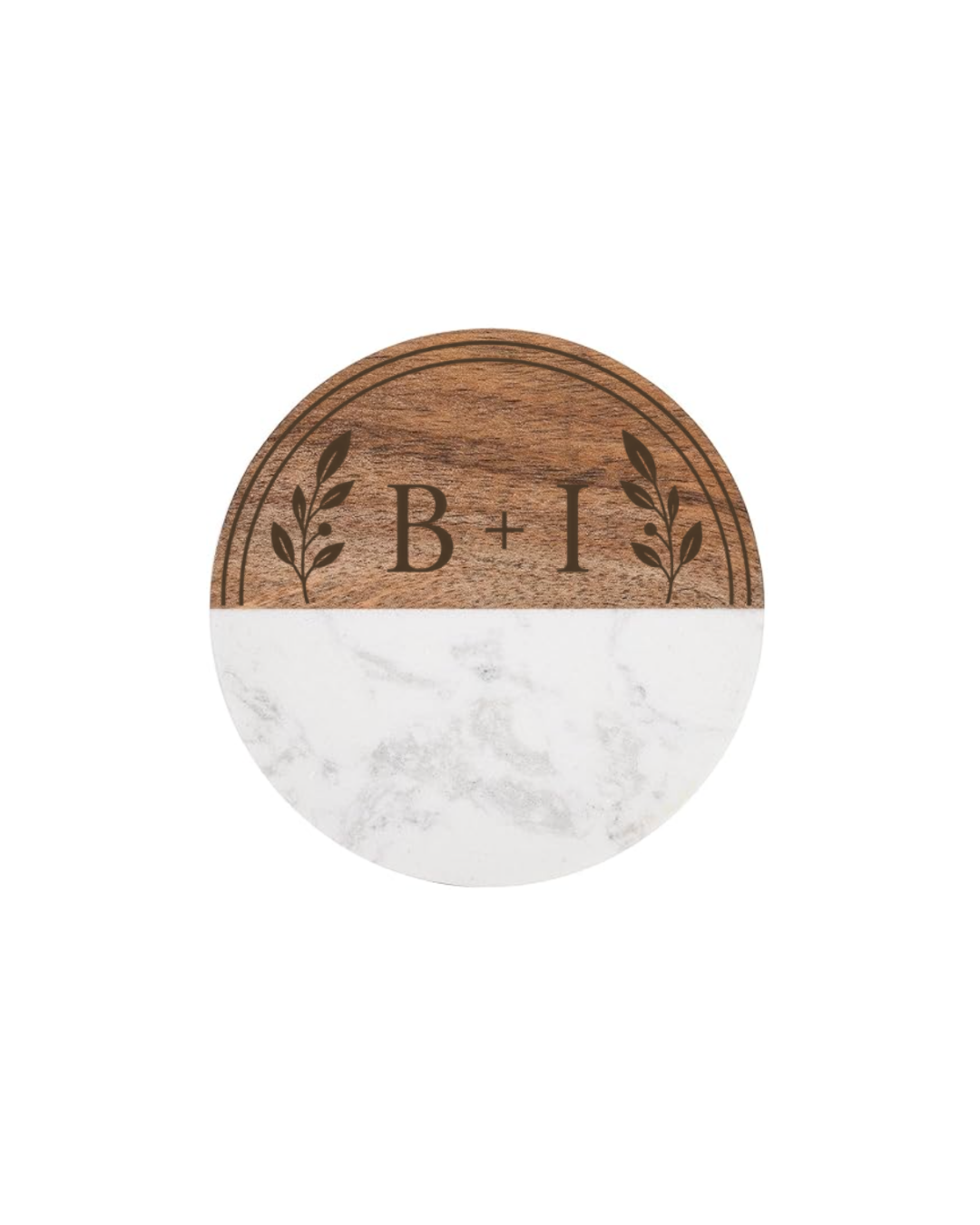 Custom Wood + Marble  Coaster Sets