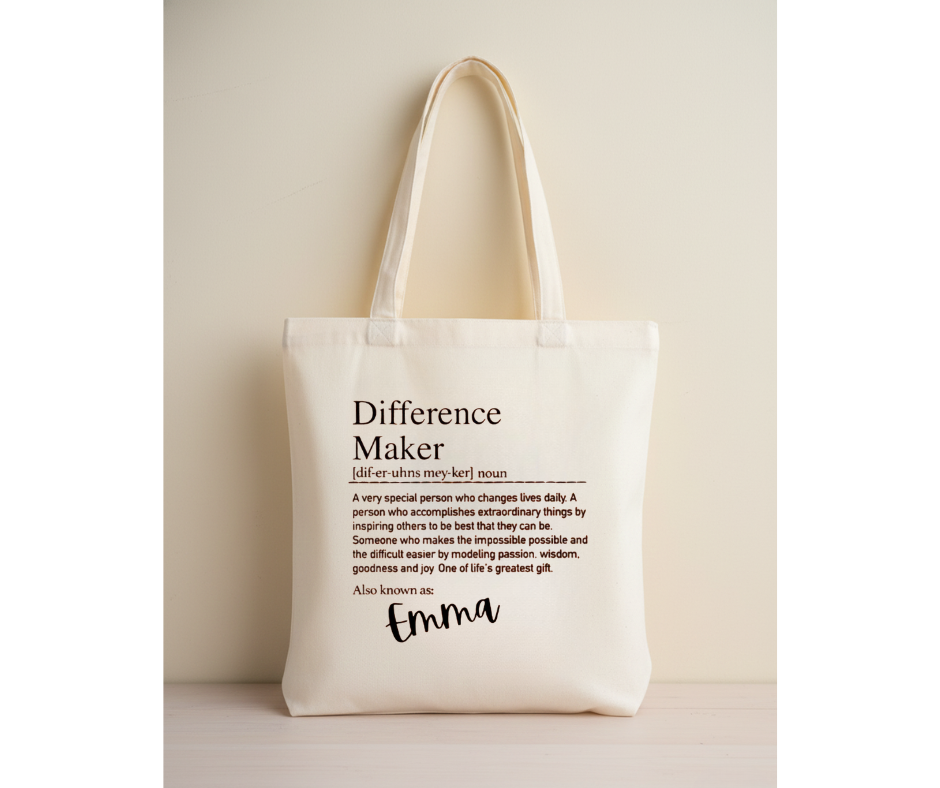 Custom Canvas Tote Bag - Administrative Professionals Day