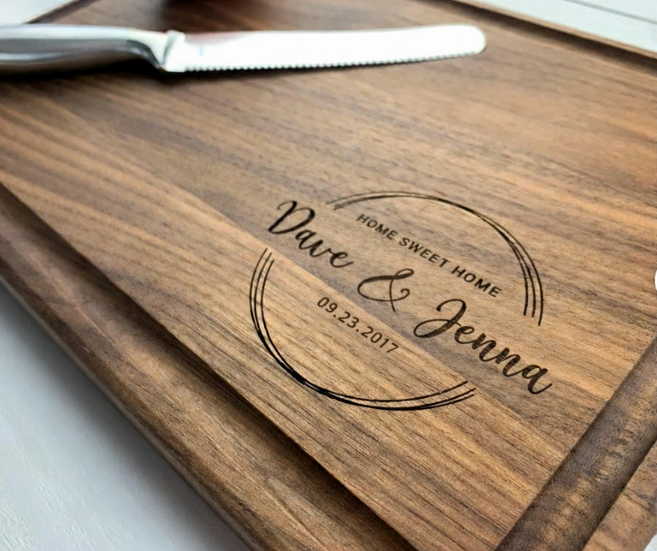 Custom Engraved Wooden Cutting Board