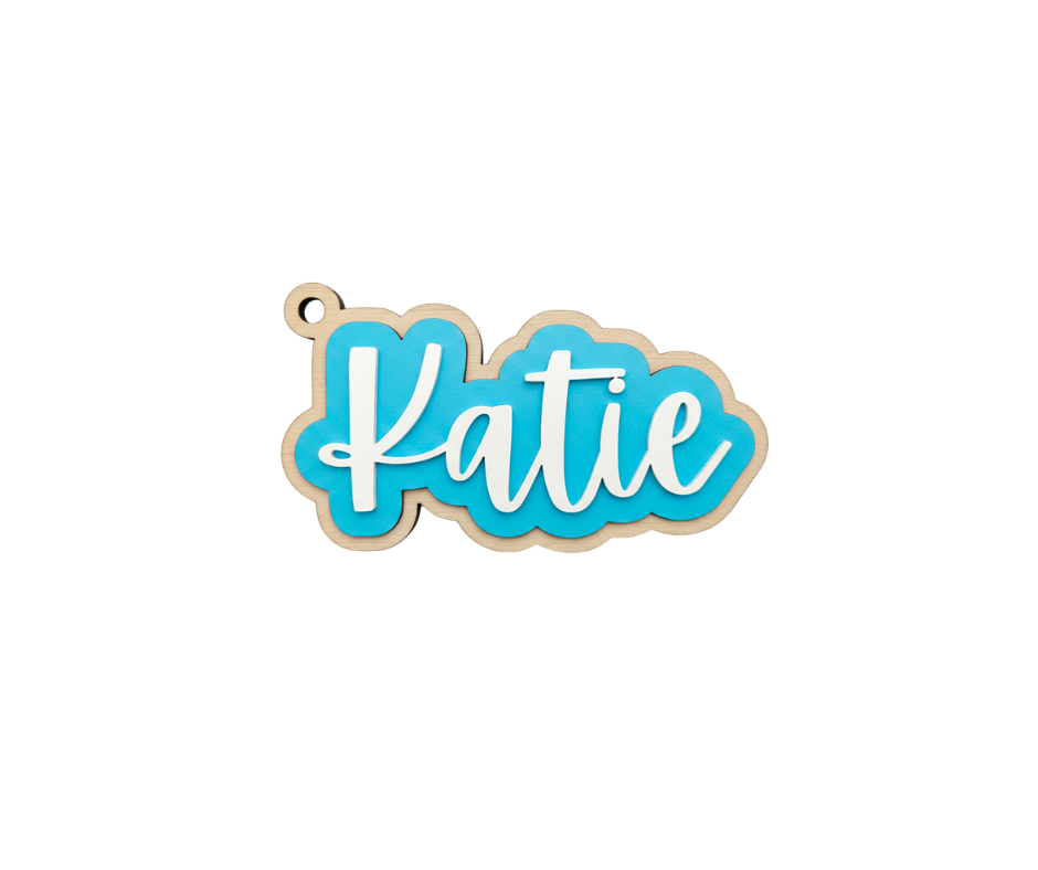 Custom Wooden Easter Basket Tag