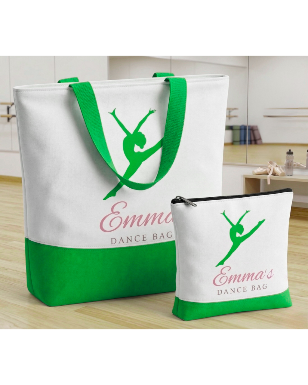 Custom Matching Tote & Makeup Bag Set