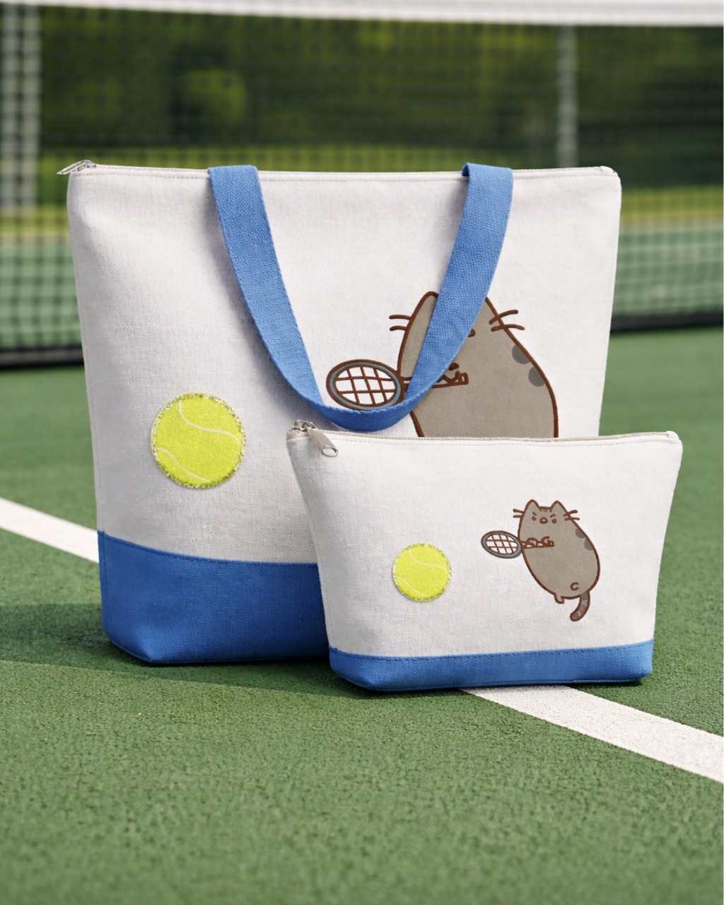 Custom Matching Tote & Makeup Bag Set