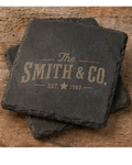 Custom Slate Coaster Set