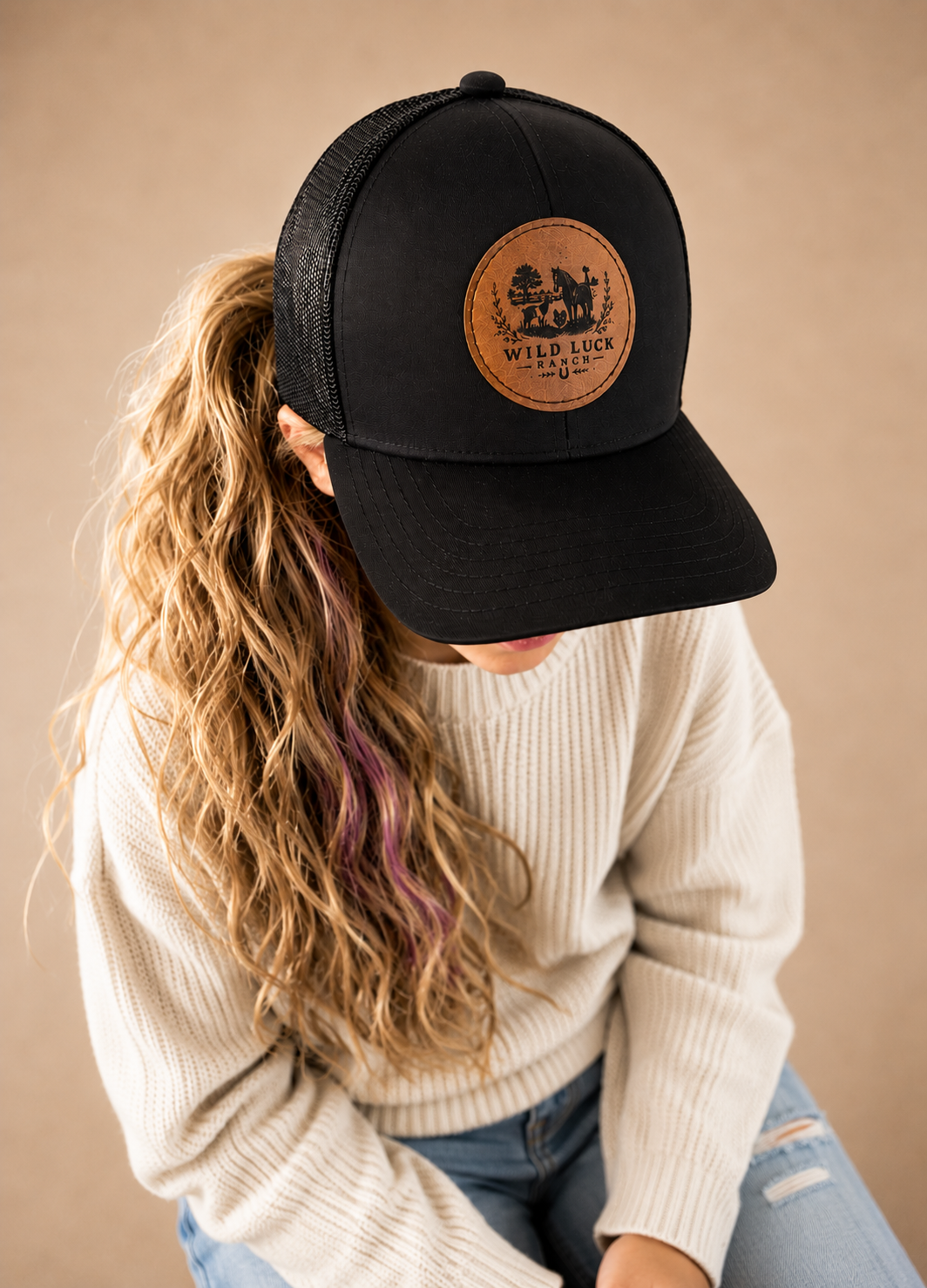 Custom Leather Patch Baseball Hat