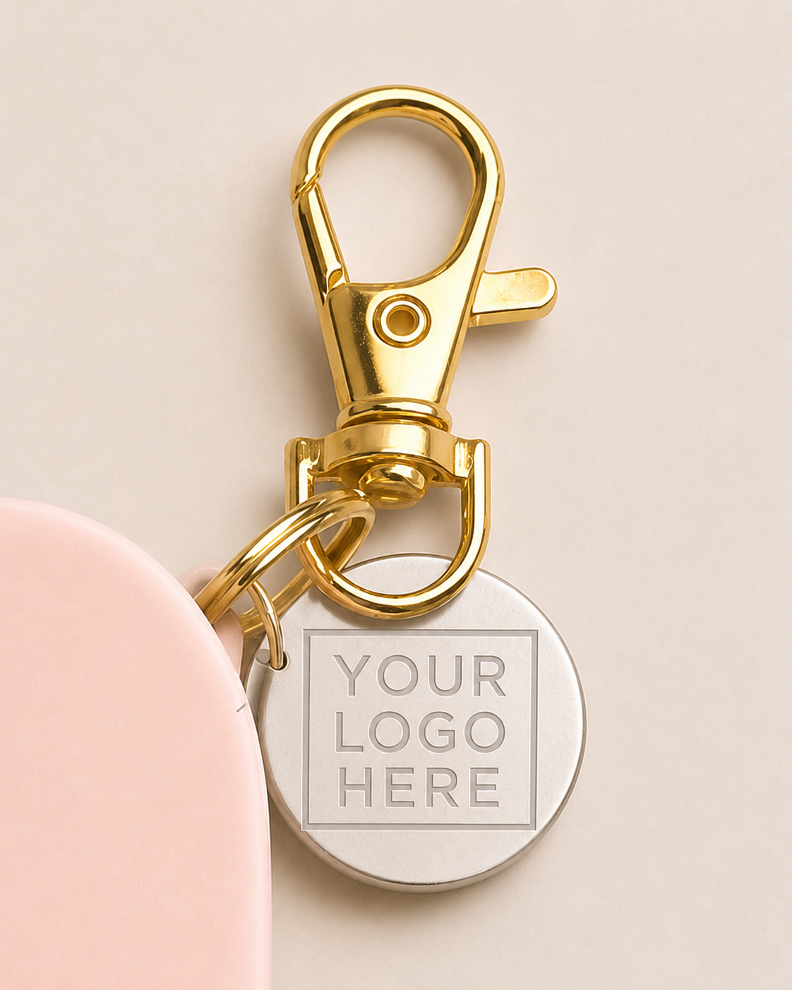 Custom Touchland Hand Sanitizer Holder Keychain (min 5 per order)
