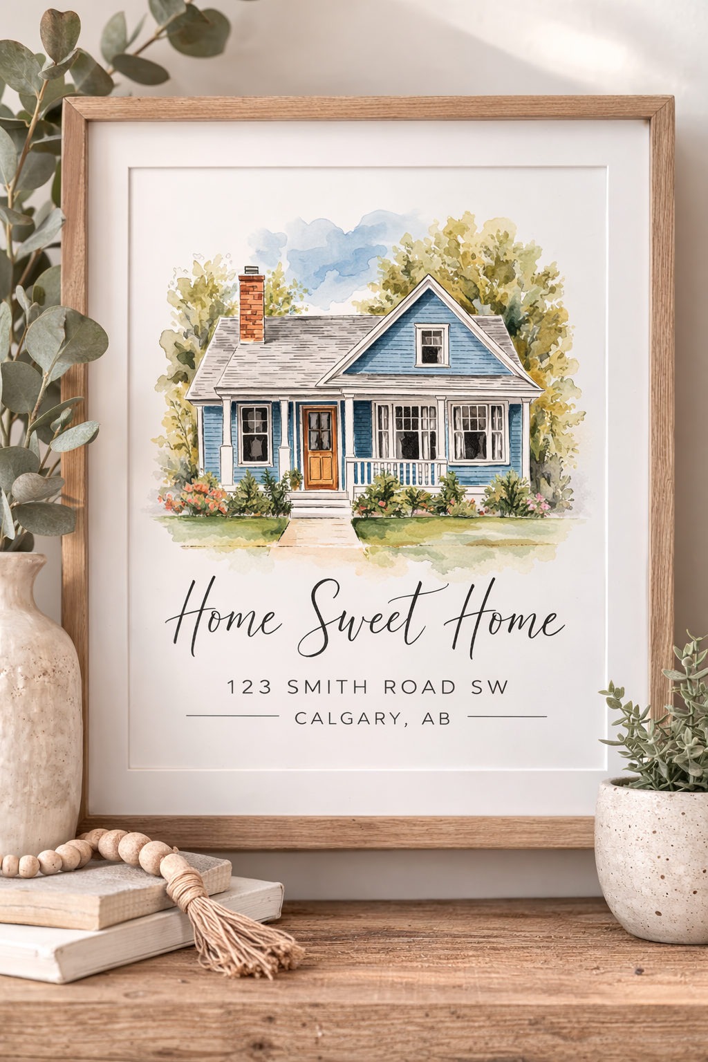 Custom New Home Framed Print