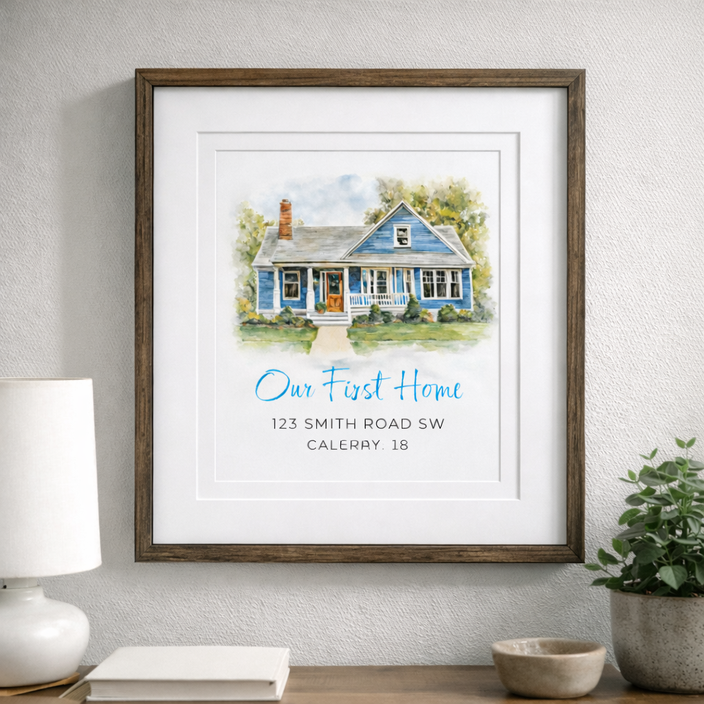 Custom New Home Framed Print