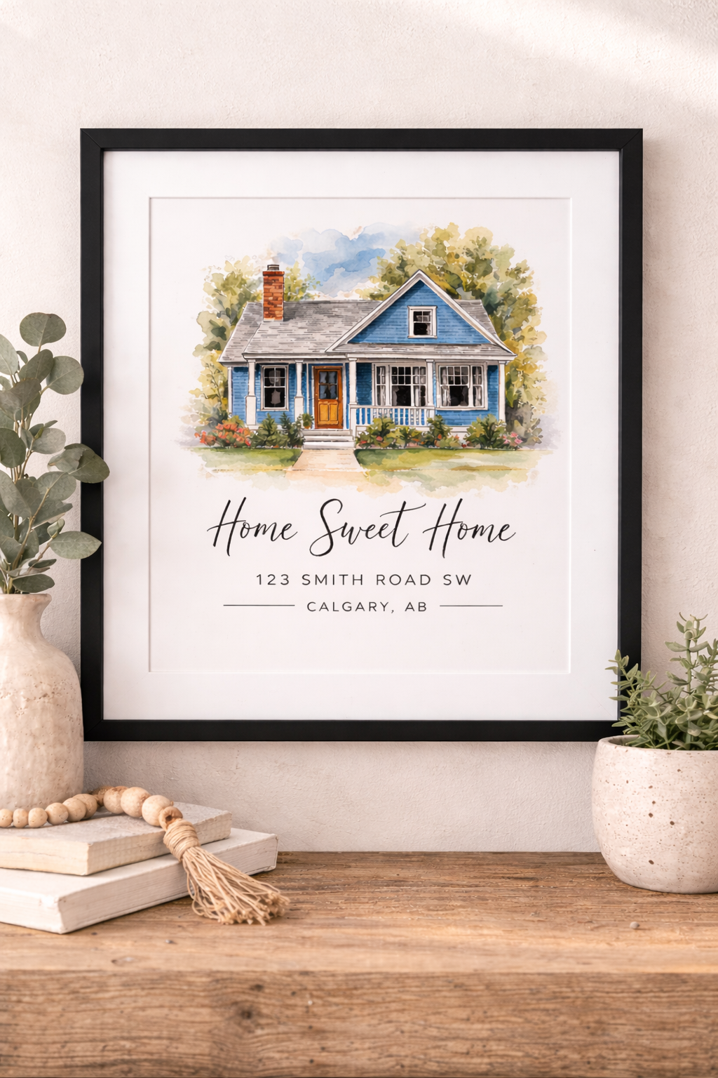 Custom New Home Framed Print