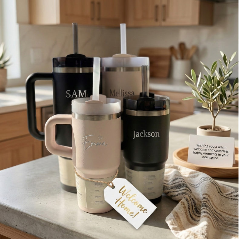 Custom Family Tumbler Set - 4 Pack