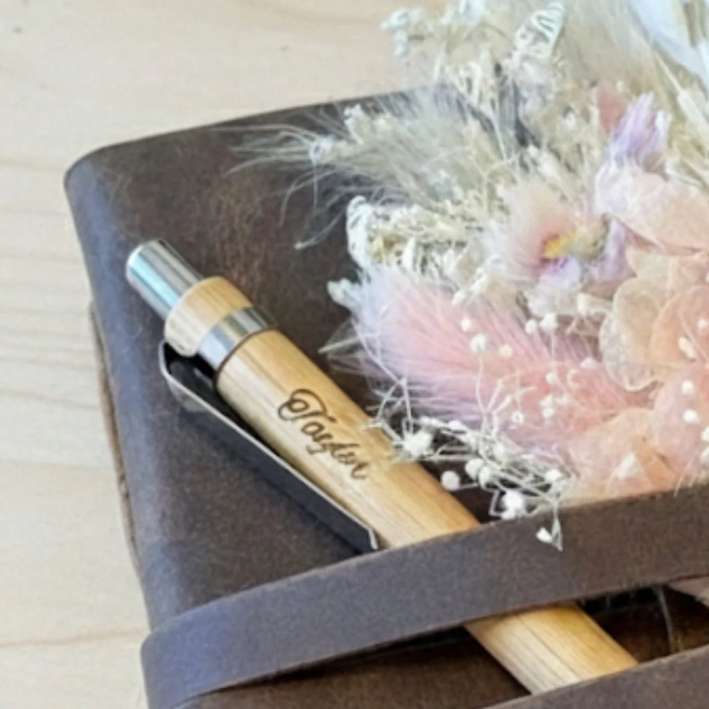 Custom Leather Journal + Pen Sets